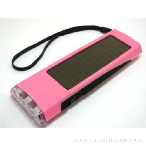 factory Solar Powerbank charger with Flashlight